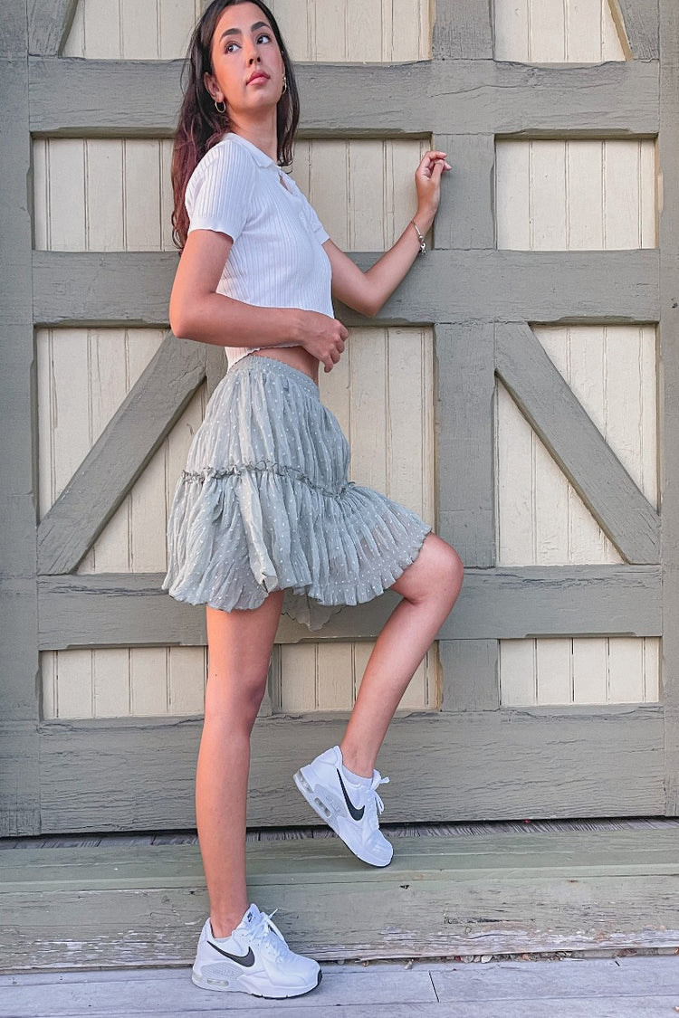 Jasmine Skirt Sage Green
