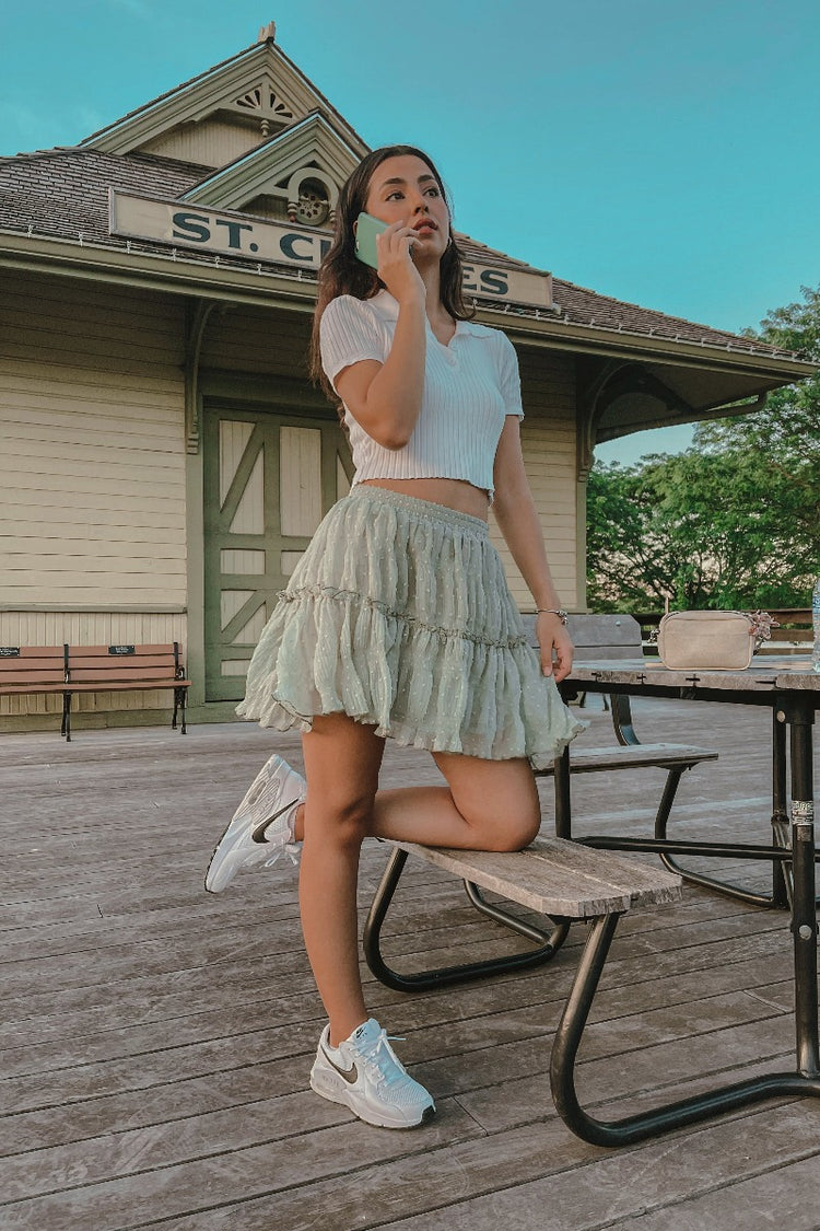 Jasmine Skirt Sage Green