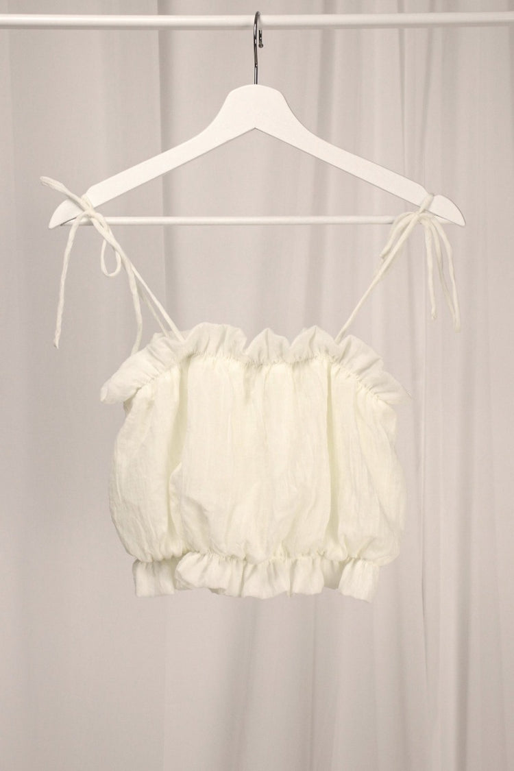 Swan Crop Top Cream