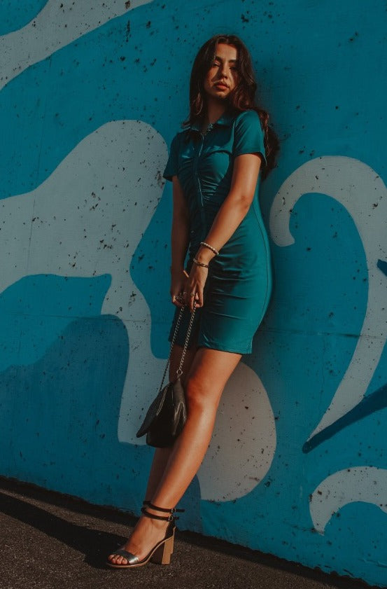Moon Dress Teal