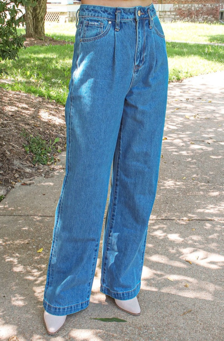 Monica High Waist Straight Leg Jean