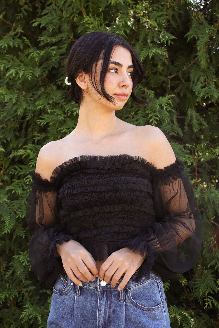 Love Story Top Black