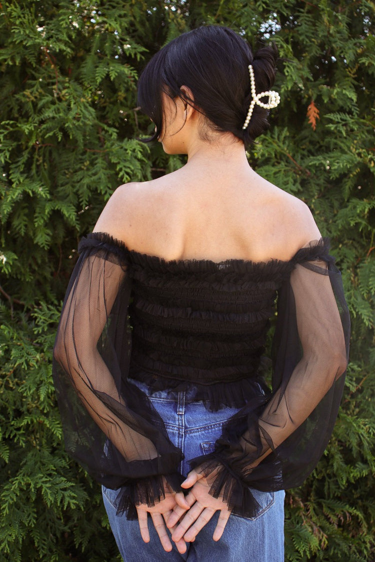 Love Story Top Black