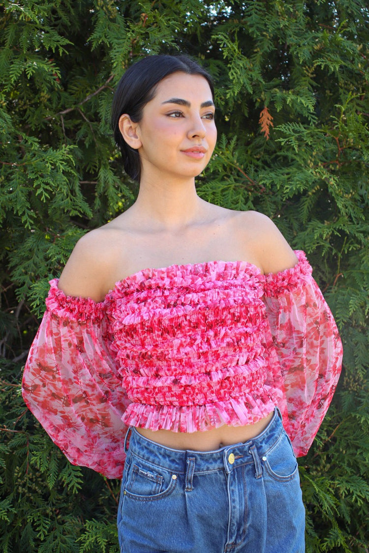 Love Story Top Pink/Red