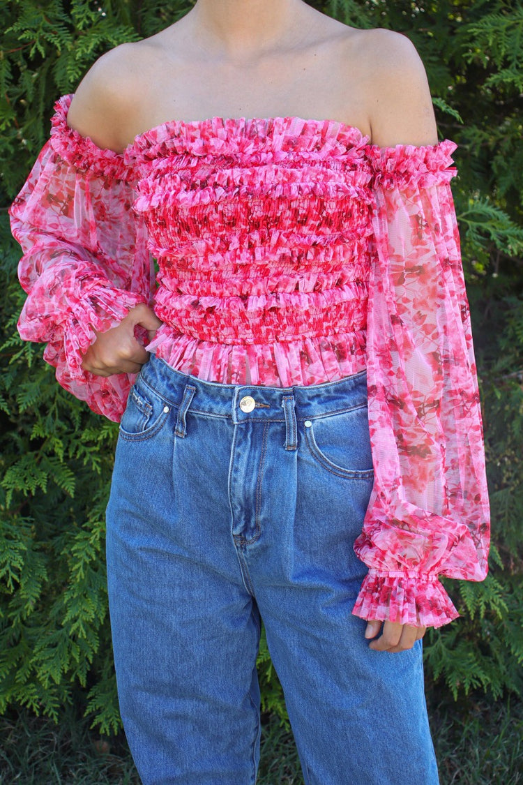 Love Story Top Pink/Red