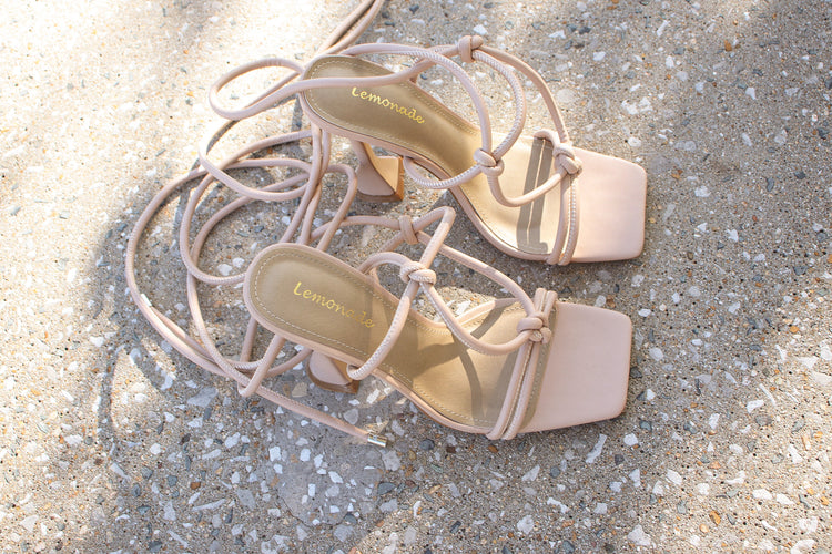 Annika Strappy Heels Nude