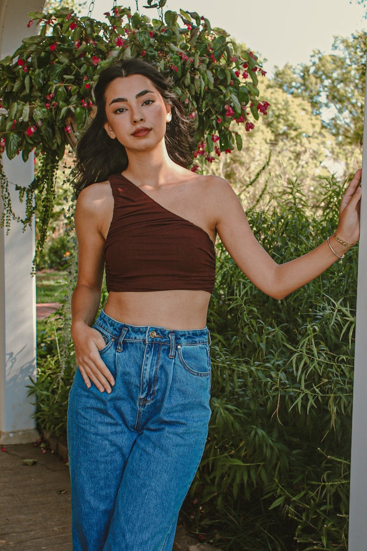 Charlie One Shoulder Crop Top