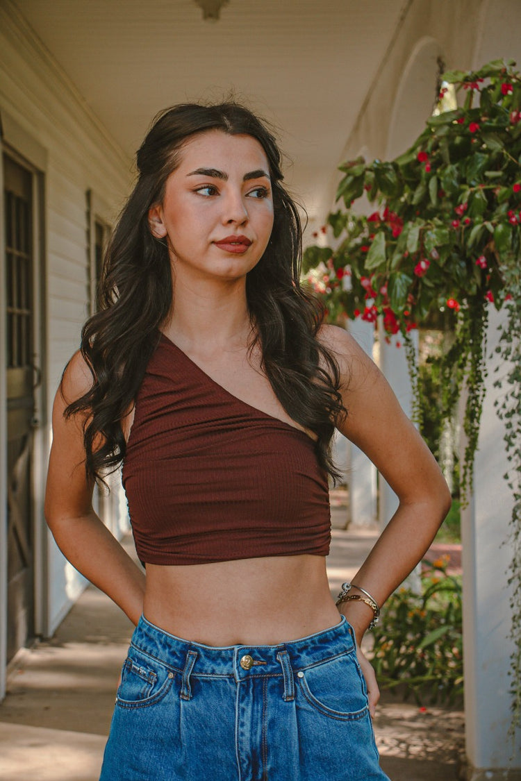 Charlie One Shoulder Crop Top