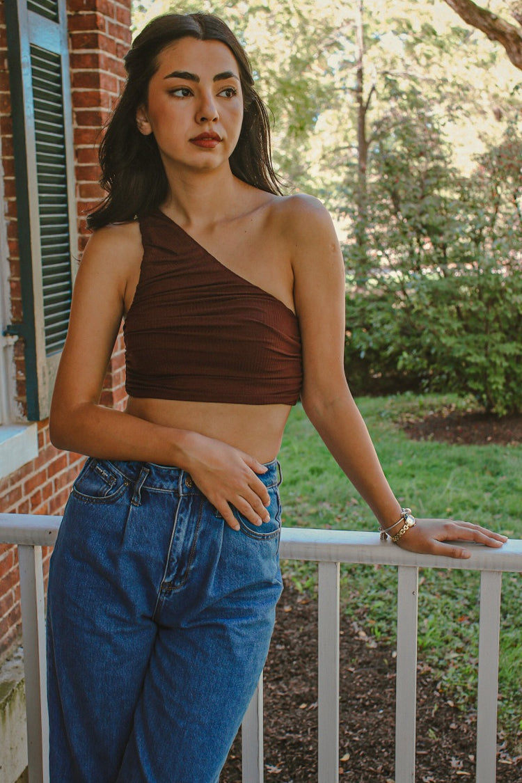 Charlie One Shoulder Crop Top