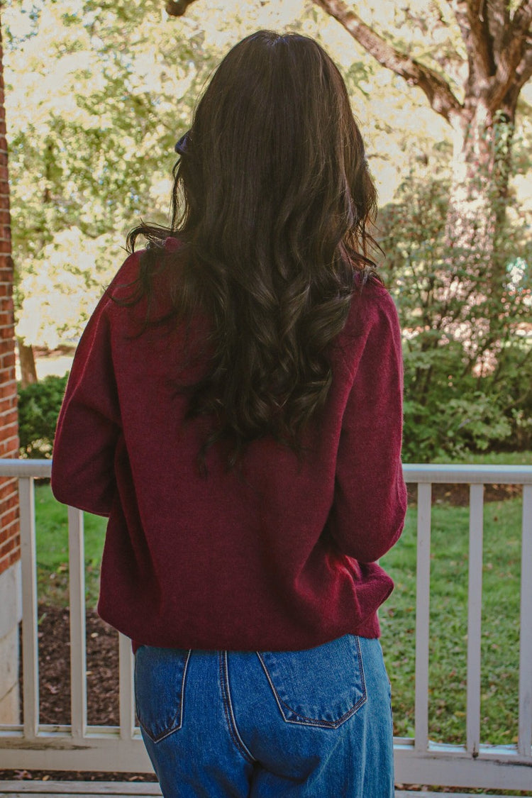 Chelsea Sweater Wine Red