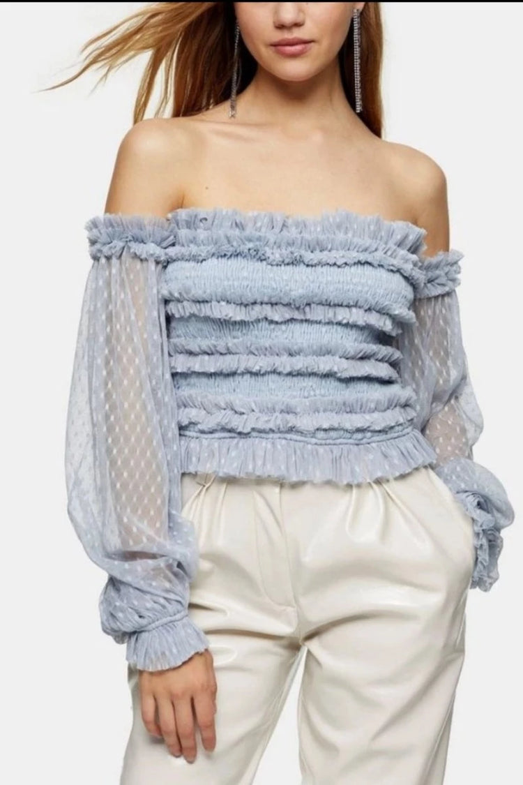 Love Story Top Sky Blue