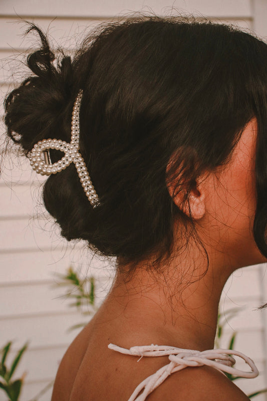 Pearl Double Layer Hair Clip