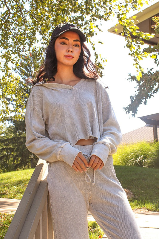 Cozy Mood Hoodie Heather Grey