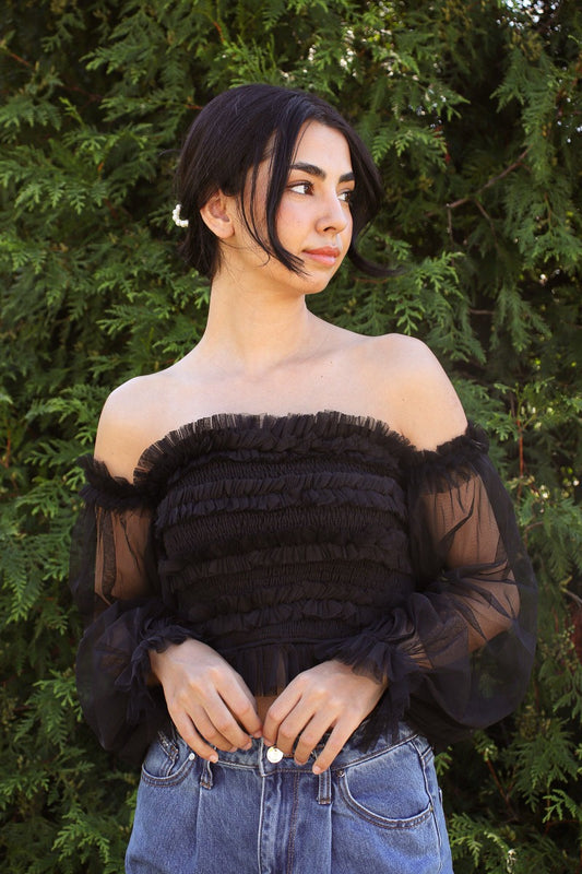 Love Story Top Black