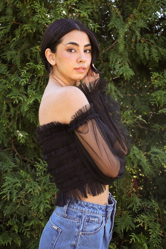 Love Story Top Black