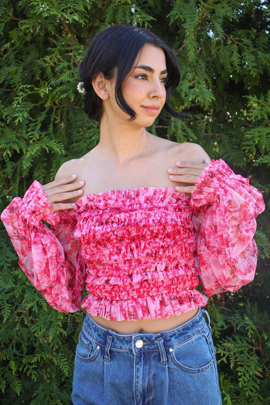 Love Story Top Pink/Red