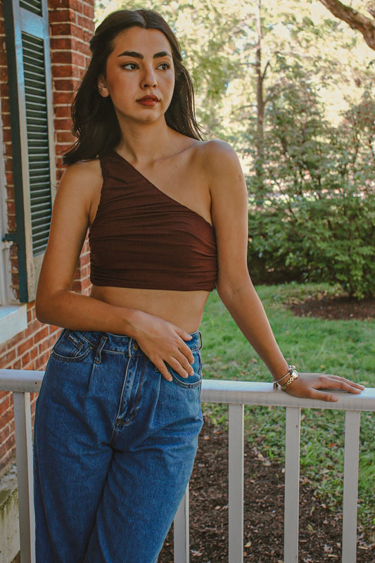 Charlie One Shoulder Crop Top
