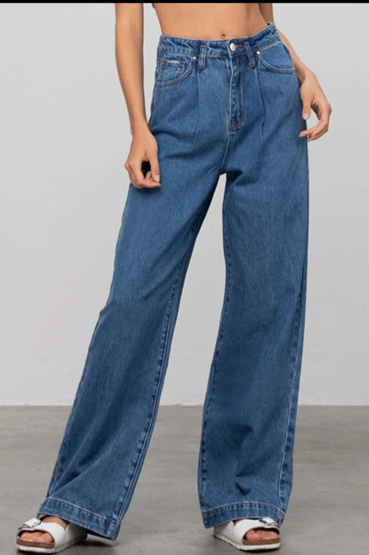 Monica High Waist Straight Leg Jean
